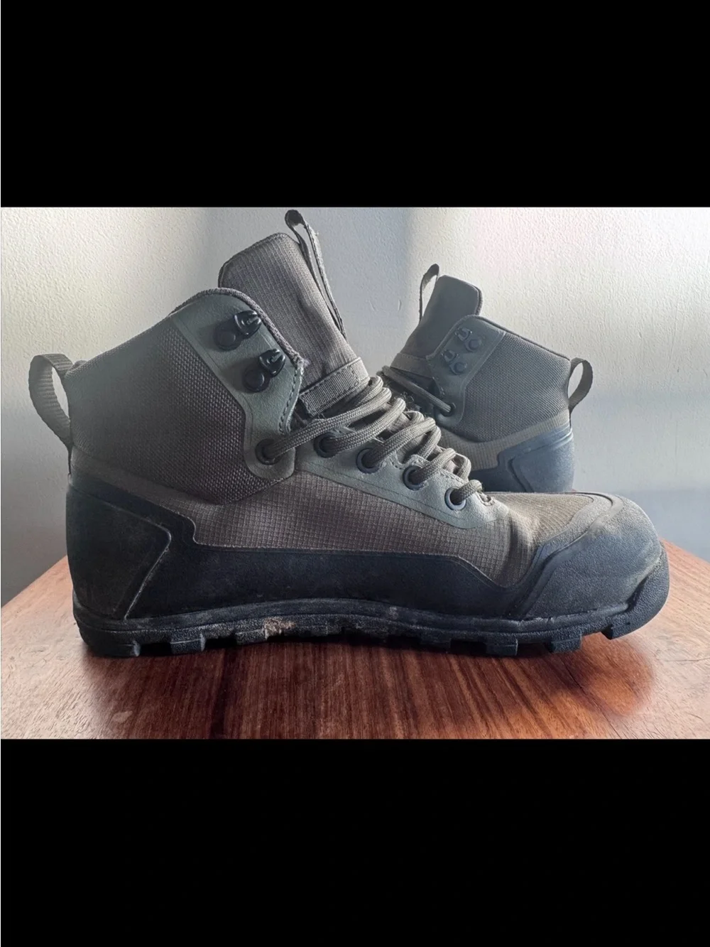 Men's Olive Green Tactical Lace-Up Boots
